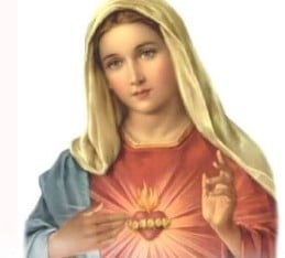 obraz Matki Bozej z niepokalanym sercem