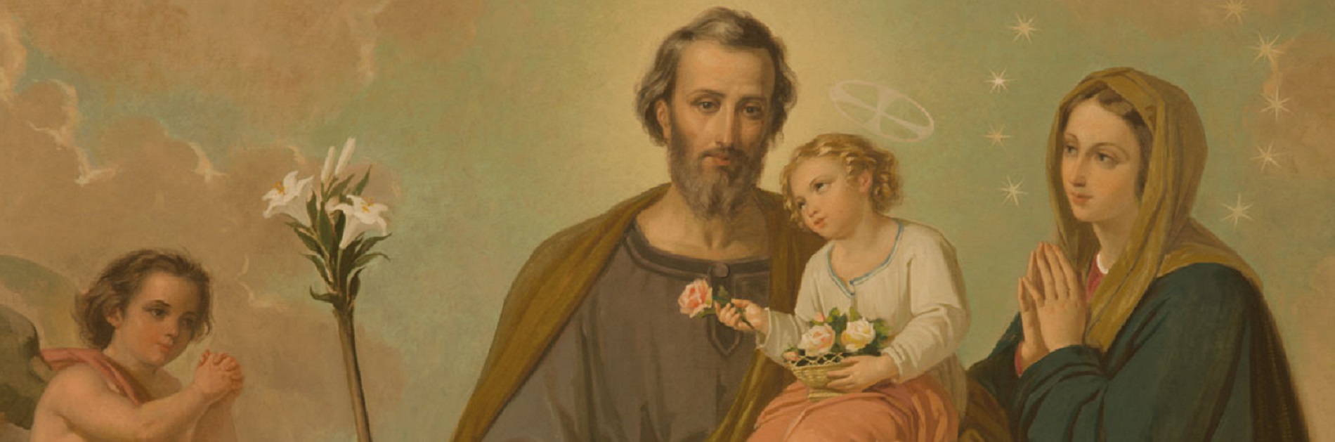 st. Joseph with Mary and young Jesus